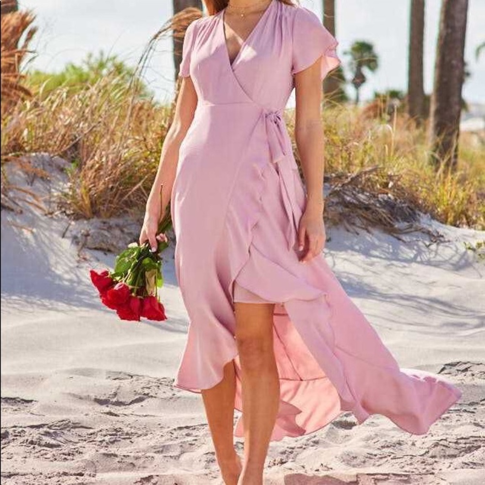 Altard state Springvale maxi dress blush pink Small